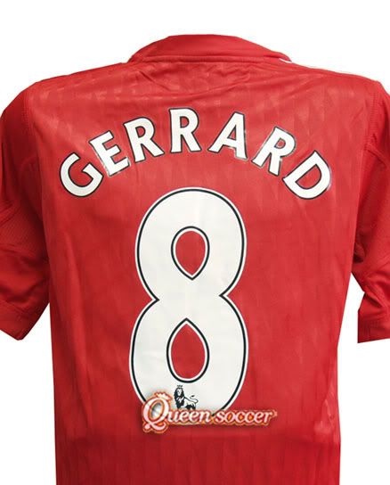 Gerrard soccer jersey